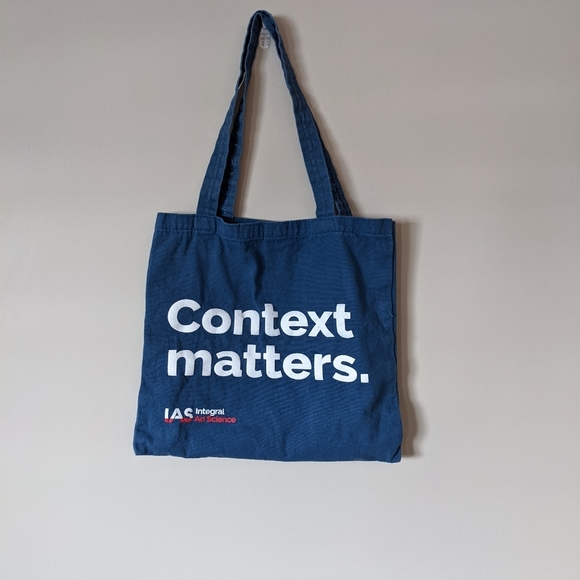 Blue Cotton Graphic Tote Bag - Picture 9 of 11